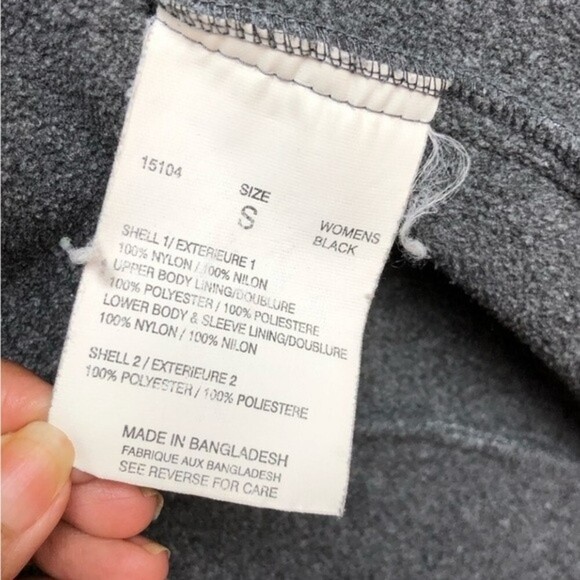 Woolrich Fleece Full Zip Gray Sweater Long Sleeve - Picture 6 of 6